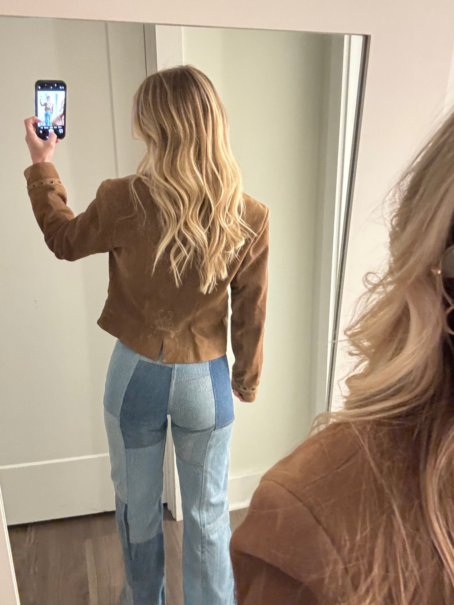 Tyrolian brown suede jacket S