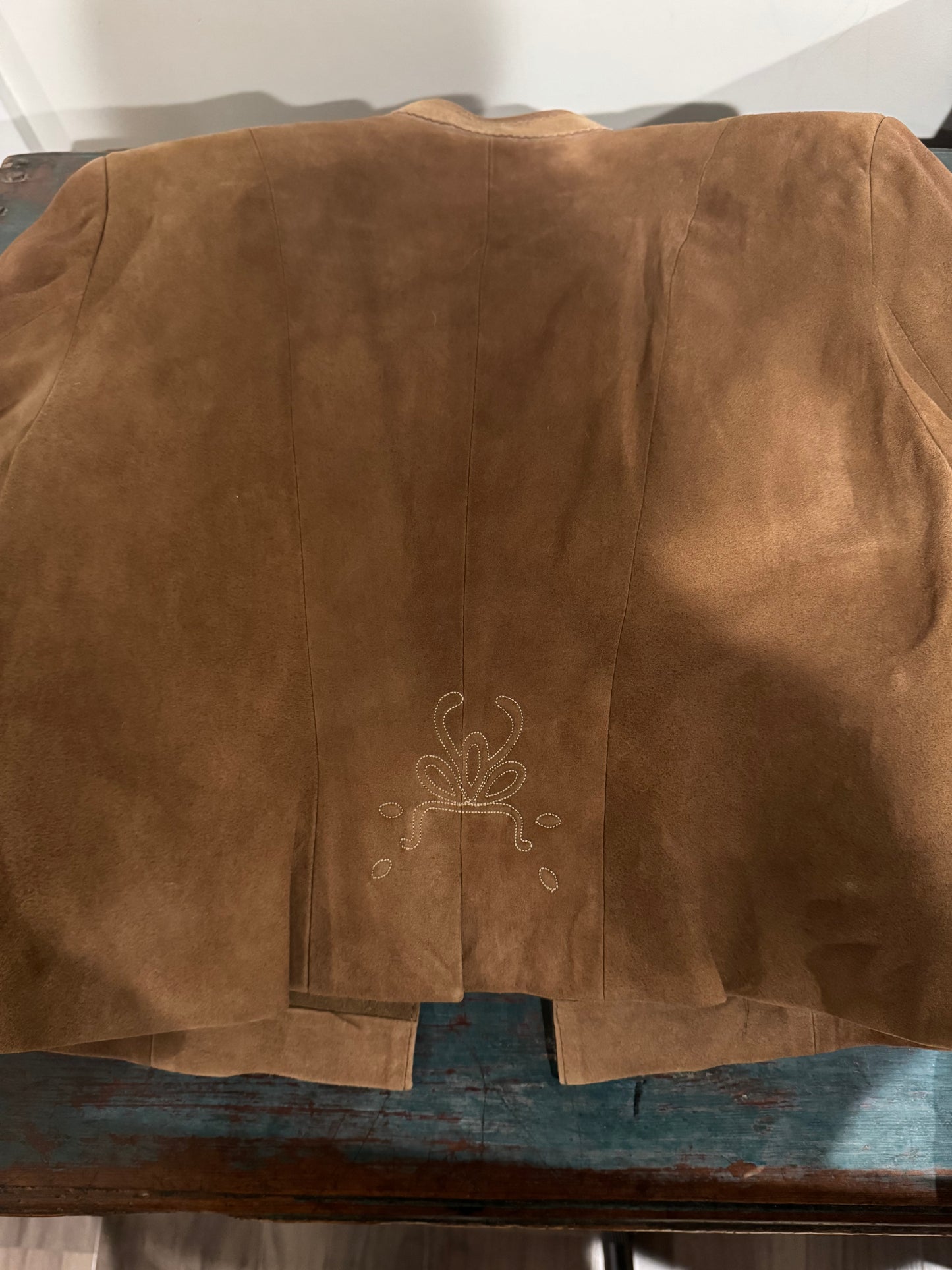 Tyrolian brown suede jacket S