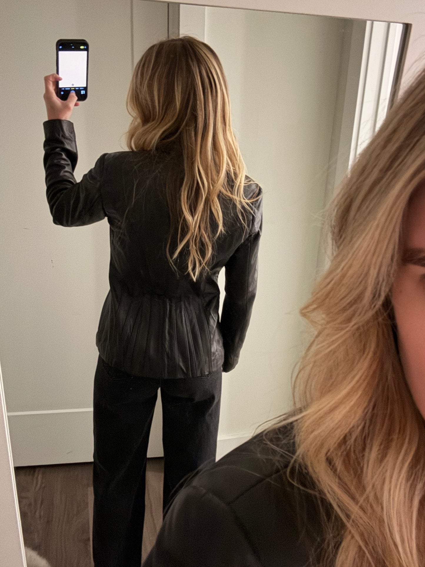 Jones NY/Vintage Twin lambskin leather blazer M